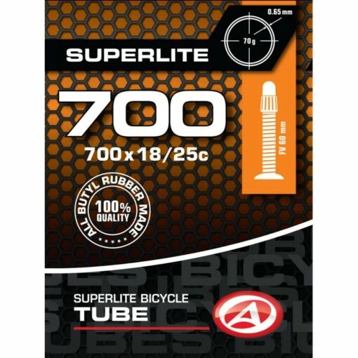 Custom Vélo Chambre à Air 700 X 18/25 - 622 Valve Presta Super Light -Custom Vélo Soldes Boutique chambre a air author velo route fixie 700 x 1825 622 valve presta