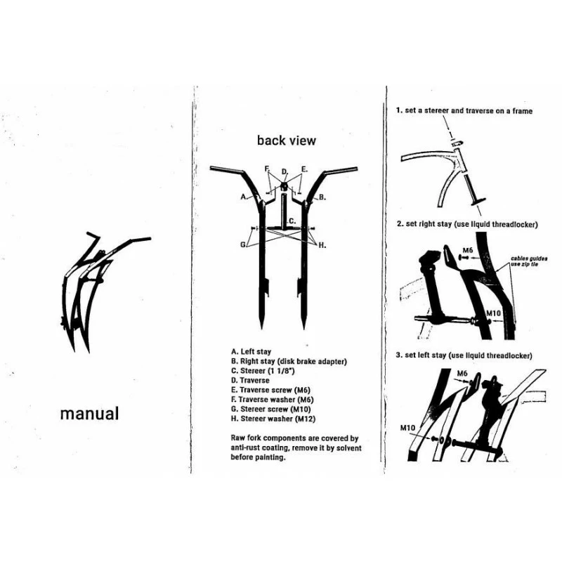 Custom Vélo Fourche Vélo Chopper MIB SPRING BEAST + Guidon Noir 14 Custom Vélo Fourche Vélo Chopper MIB SPRING BEAST + Guidon Noir – Image 12